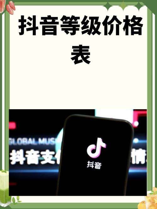 抖音等级价格表多少钱一级
